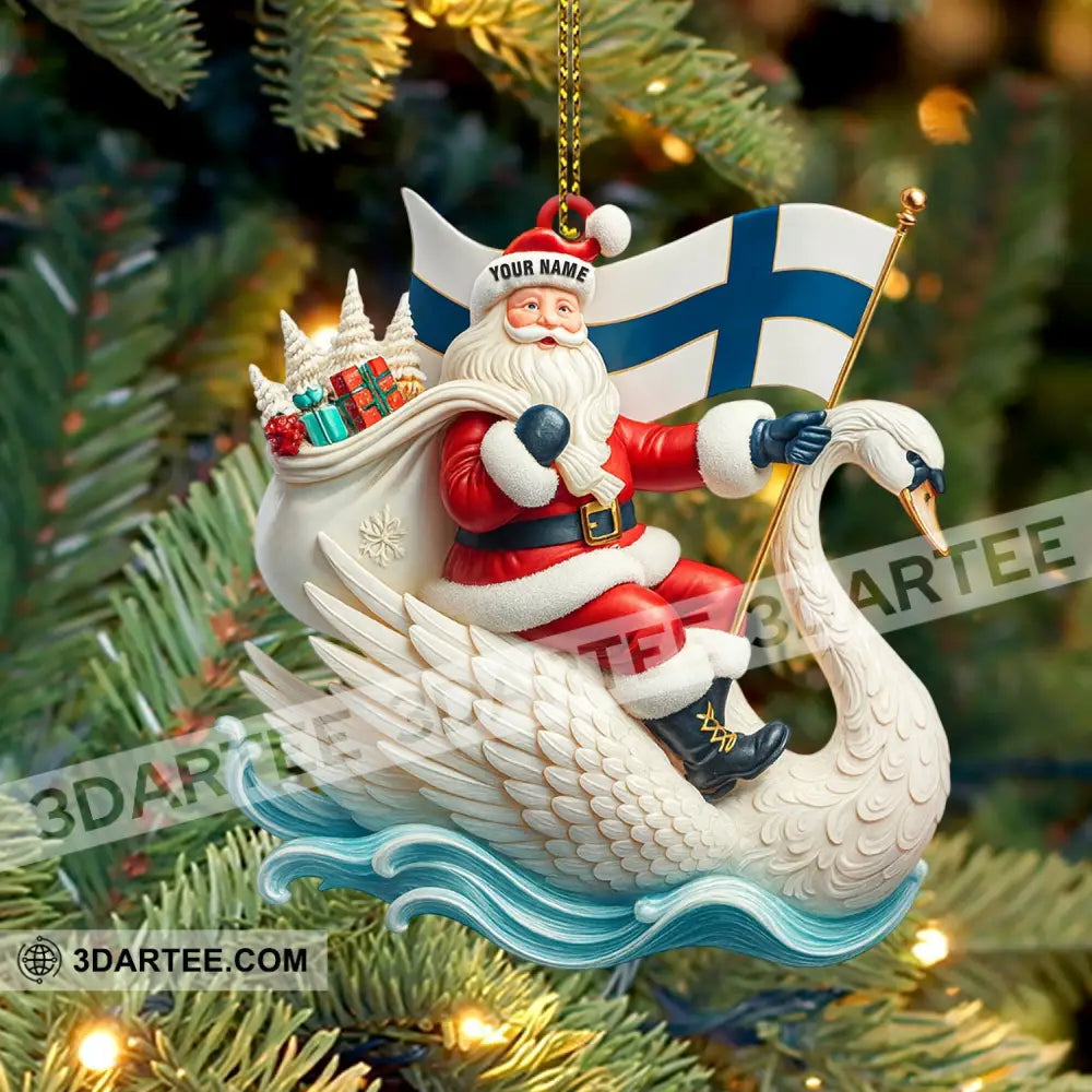 Christmas Santa Coming Home Decor Christmas Ornament Personalized Ornament Ornament