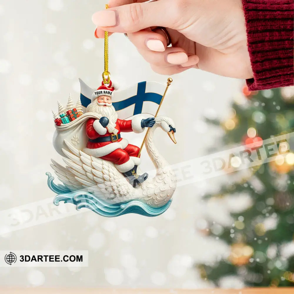 Christmas Santa Coming Home Decor Christmas Ornament Personalized Ornament Ornament