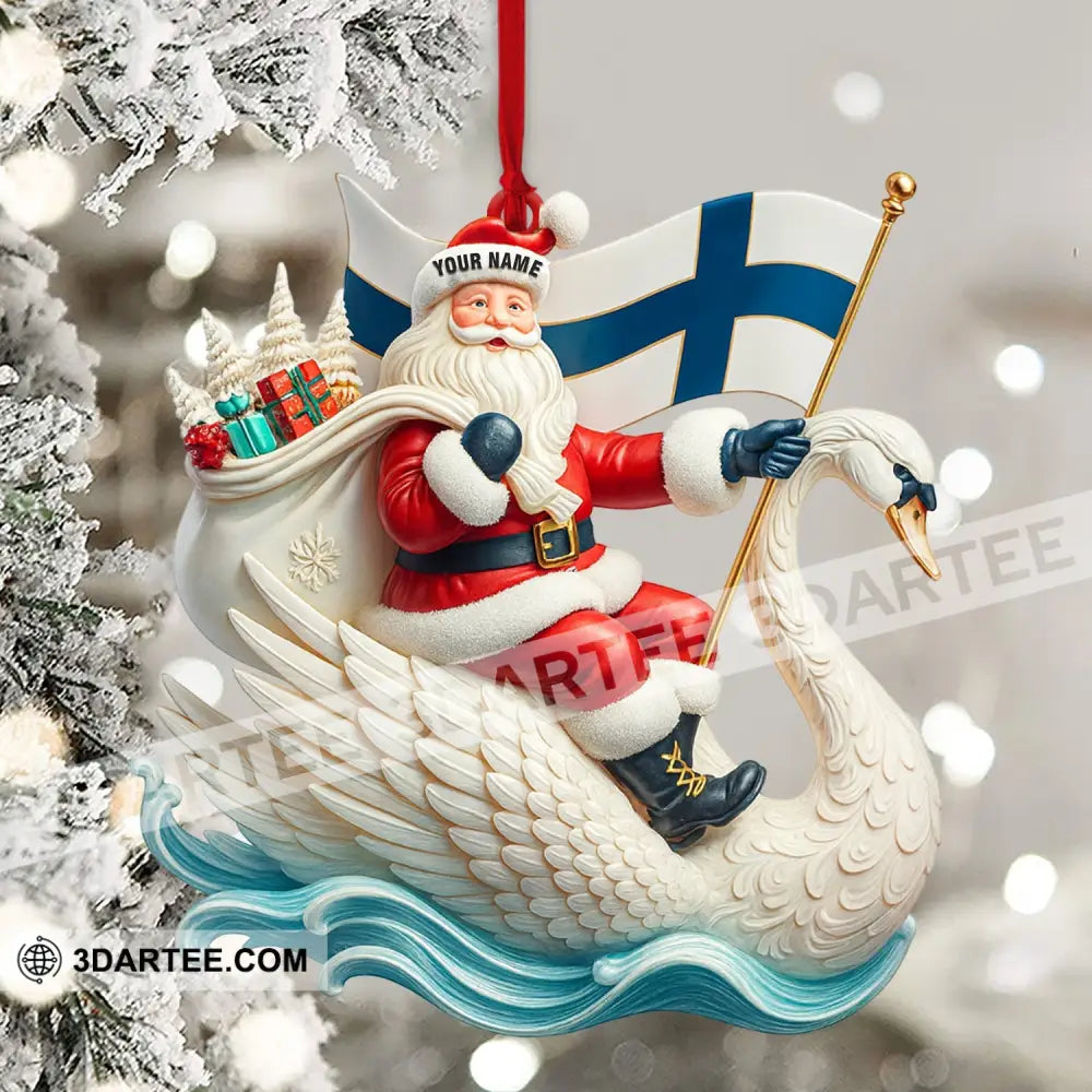 Christmas Santa Coming Home Decor Christmas Ornament Personalized Ornament Ornament