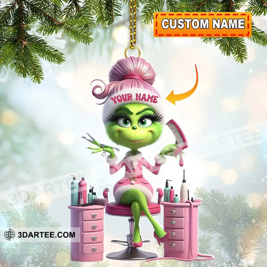 Christmas Slay Lady ELF Home Decor Christmas Ornament Personalized Ornament 3.54’’ / 1 Ornament Ornament