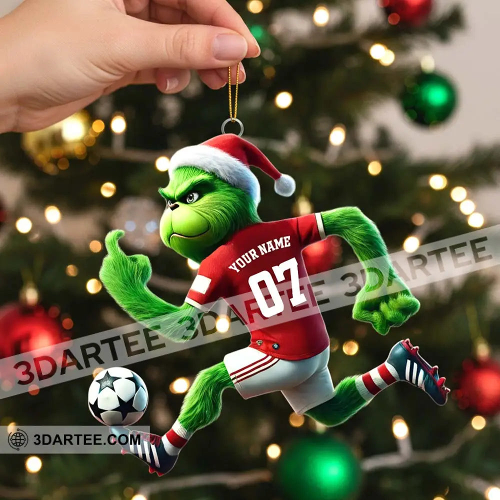 Christmas Soccer ELF Home Decor Christmas Ornament Personalized Ornament Ornament