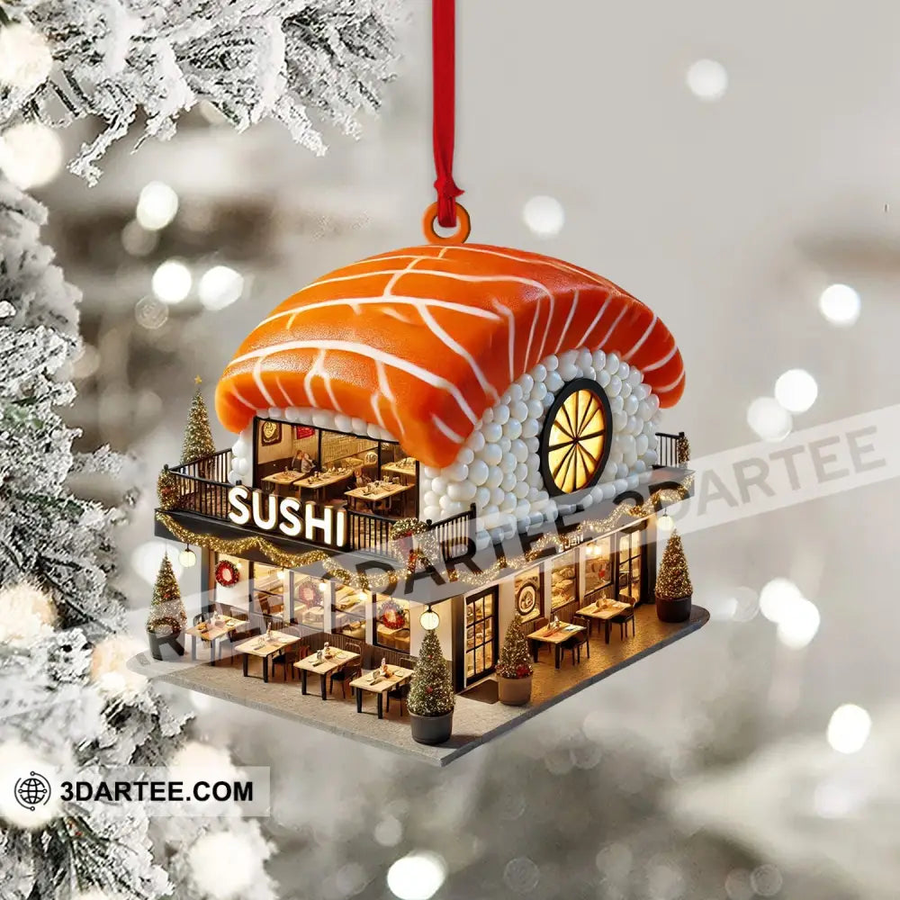 Christmas Sushi Home Decor Christmas Ornament Personalized Ornament Ornament