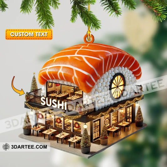 Christmas Sushi Home Decor Christmas Ornament Personalized Ornament Ornament