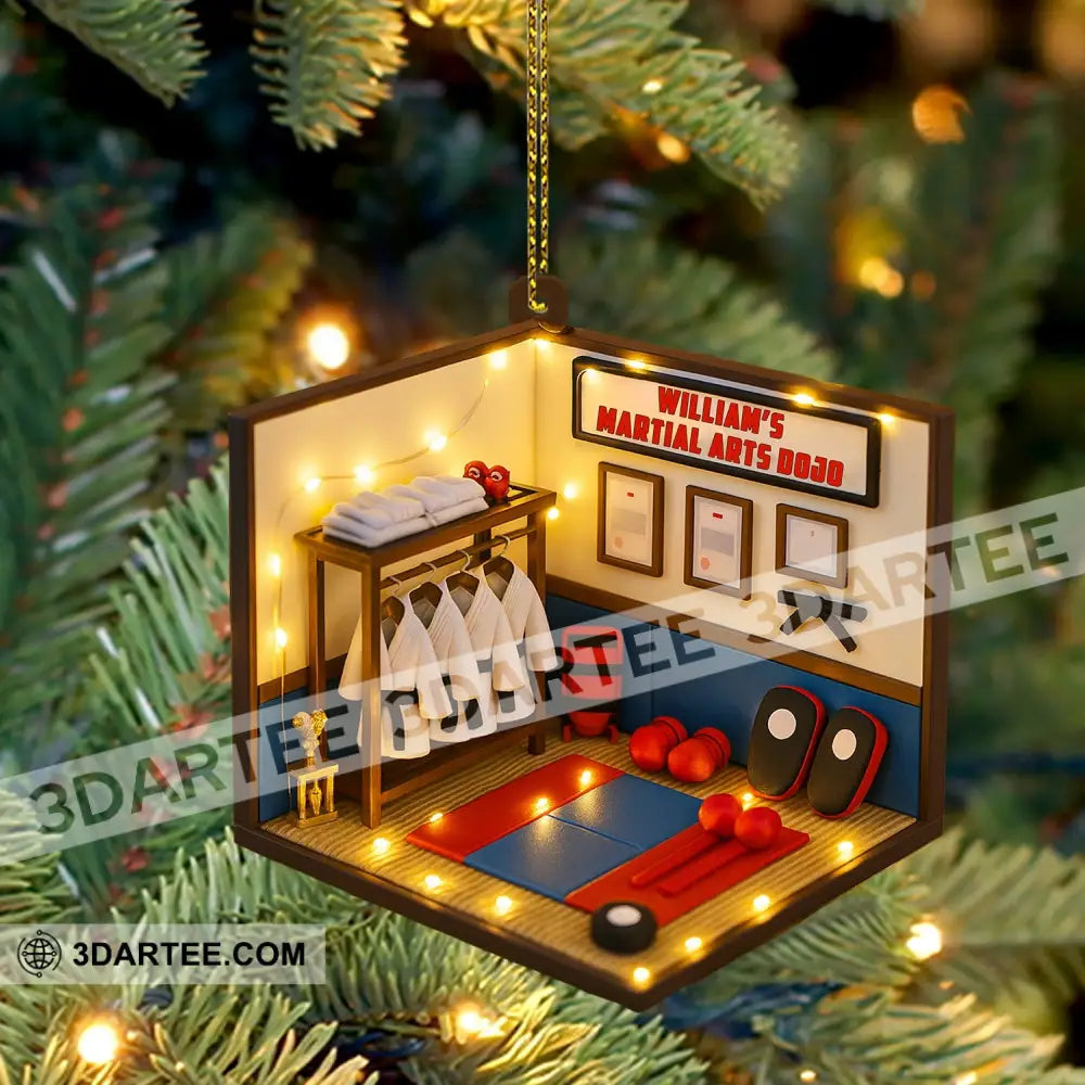 Christmas Taekwondo Corner Home Decor Christmas Ornament Personalized Ornament Ornament