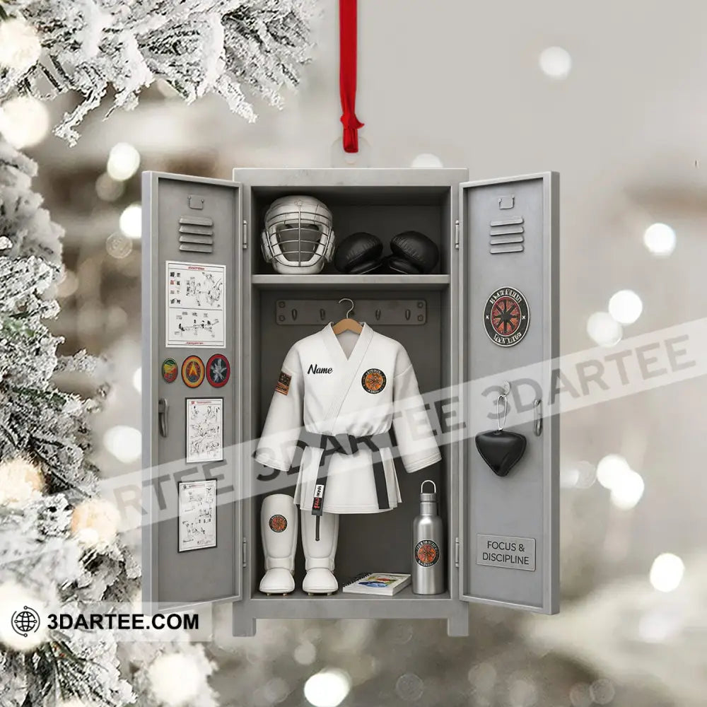Christmas Taekwondo Corner Home Decor Christmas Ornament Personalized Ornament Ornament