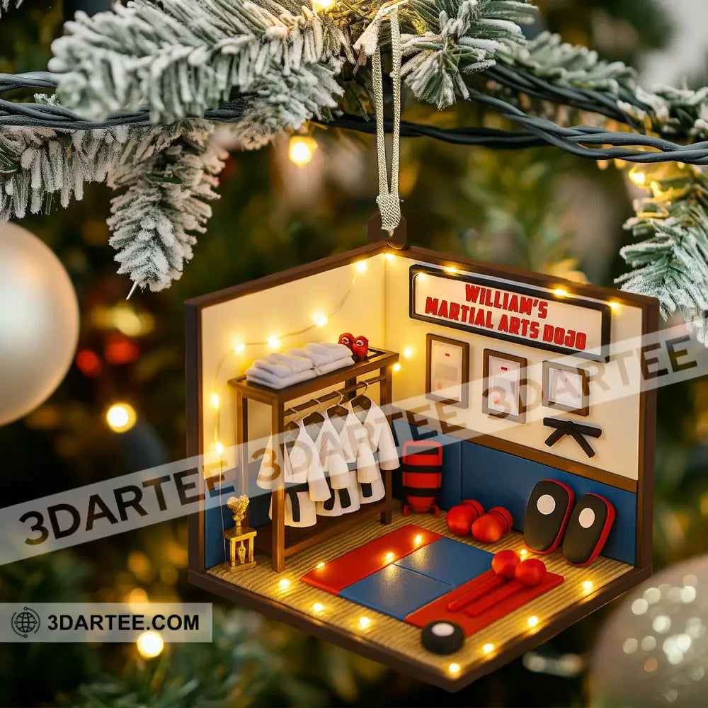 Christmas Taekwondo Corner Home Decor Christmas Ornament Personalized Ornament Ornament