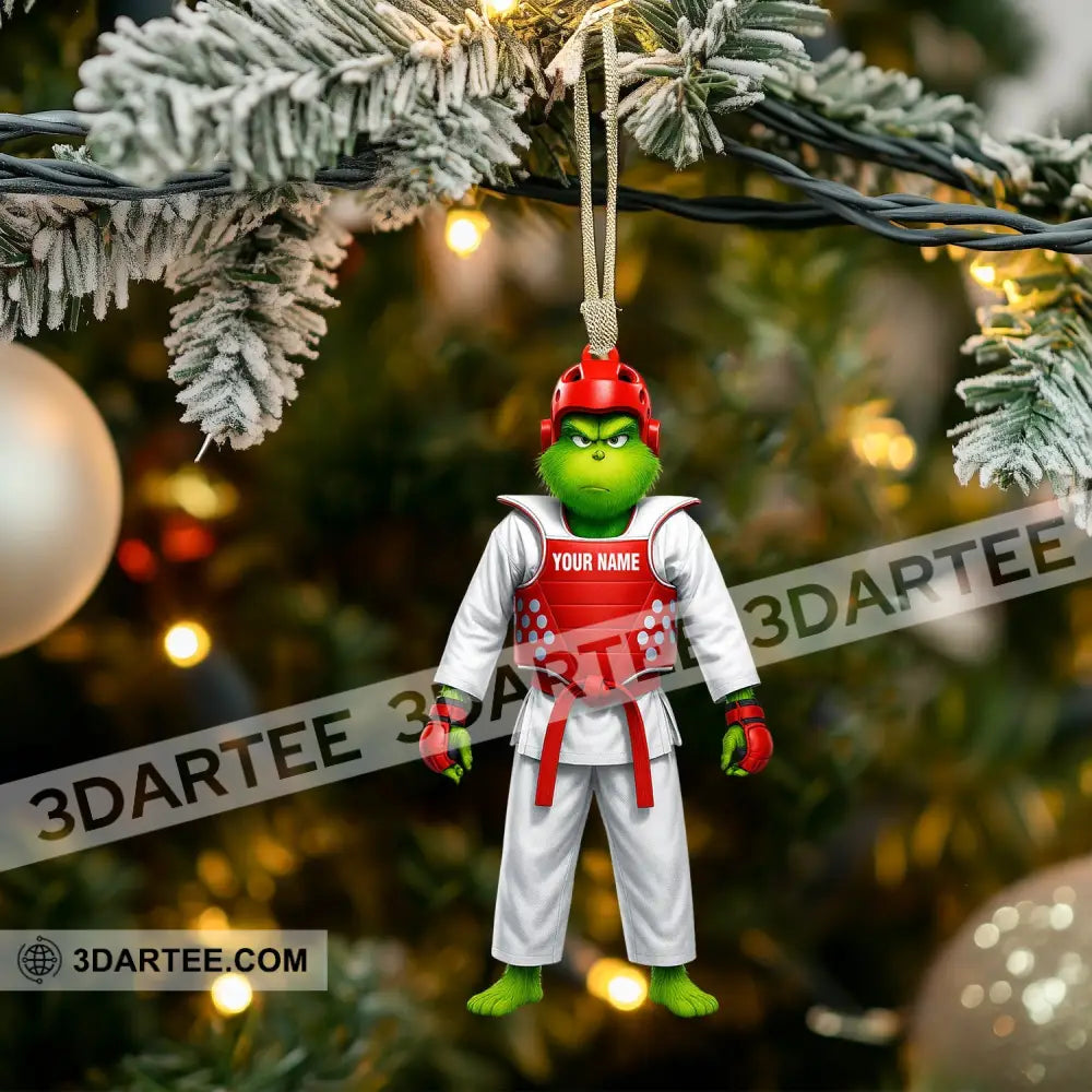 Christmas Taekwondo Home Decor Christmas Ornament Personalized Ornament Ornament