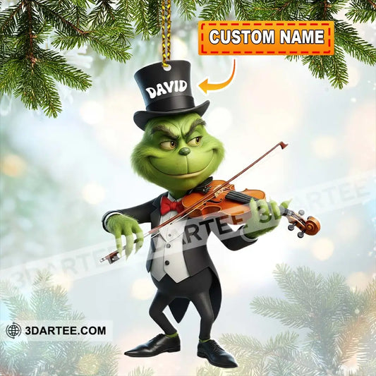 Christmas Violinist Home Decor Christmas Ornament Personalized Ornament 3.54’’ / 1 Ornament Ornament