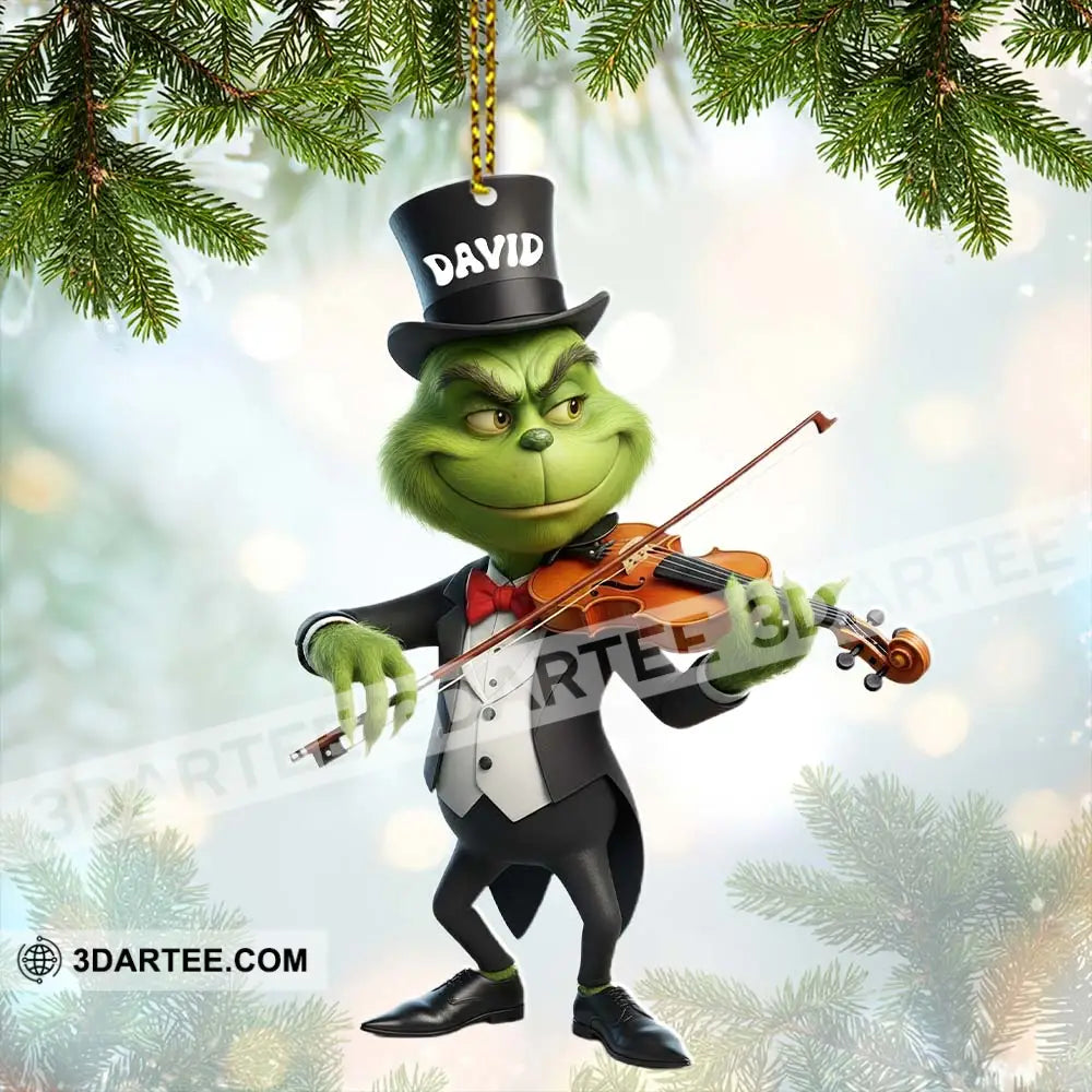 Christmas Violinist Home Decor Christmas Ornament Personalized Ornament Ornament