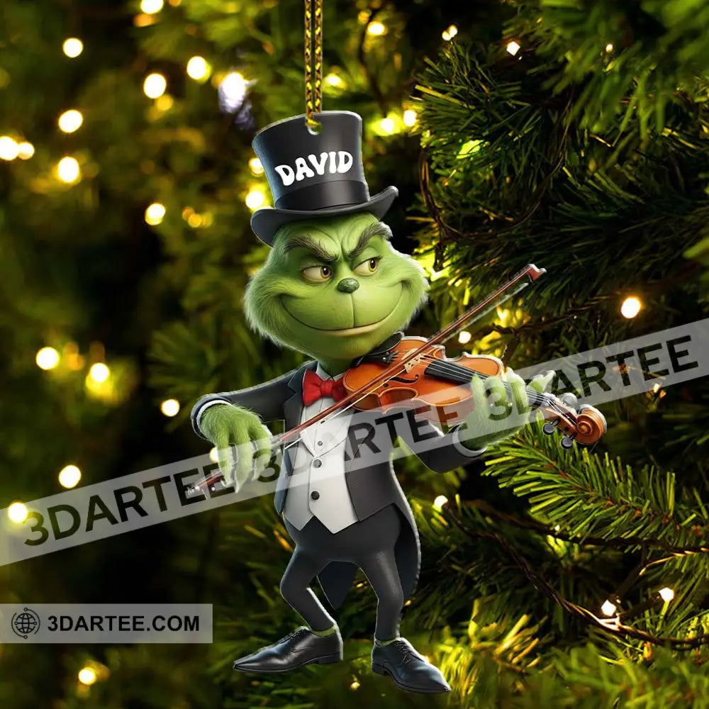Christmas Violinist Home Decor Christmas Ornament Personalized Ornament Ornament