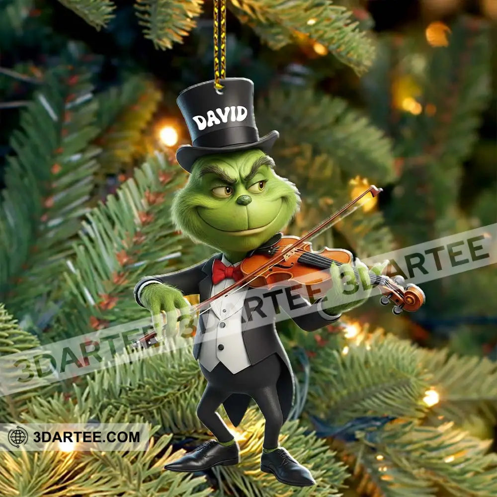 Christmas Violinist Home Decor Christmas Ornament Personalized Ornament Ornament