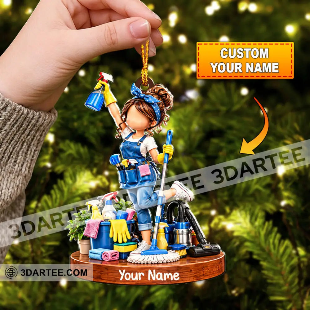 Cleaning Home Decor Christmas Ornament Personalized Ornament - 3.54’’ / 1 Ornament - Ornament