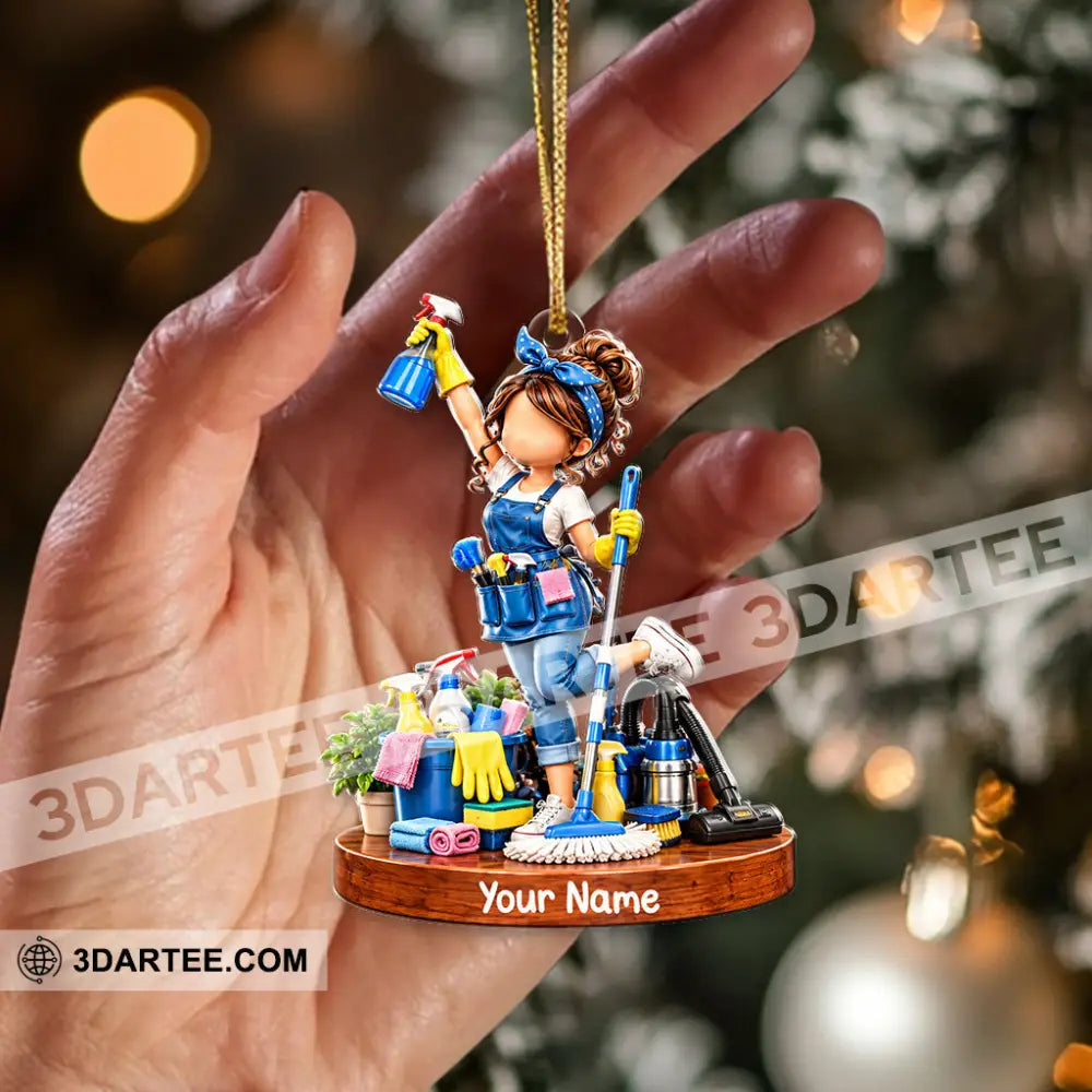 Cleaning Home Decor Christmas Ornament Personalized Ornament - Ornament