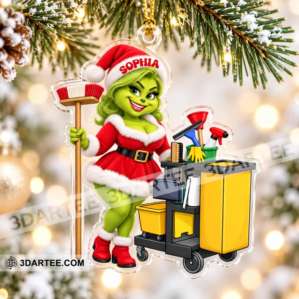 Cleaning Lady Home Decor Christmas Ornament Personalized Ornament - Ornament