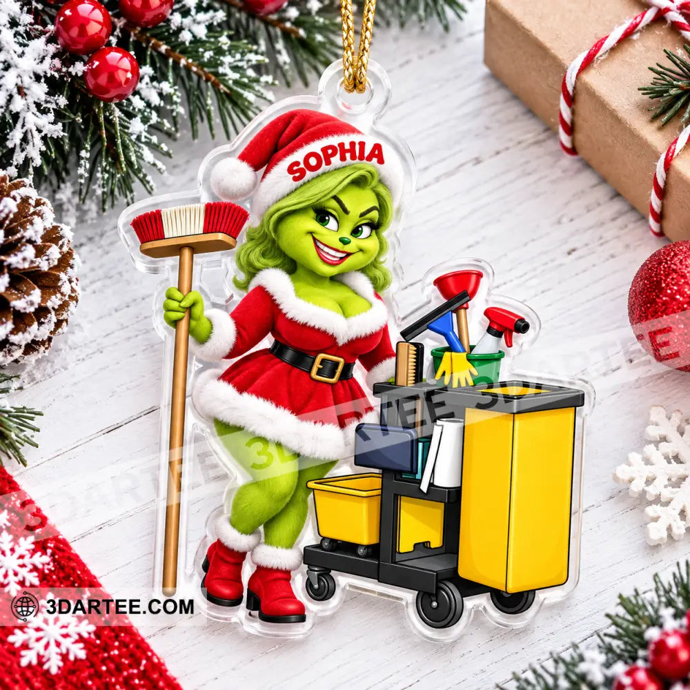 Cleaning Lady Home Decor Christmas Ornament Personalized Ornament - Ornament