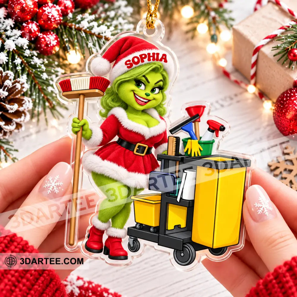 Cleaning Lady Home Decor Christmas Ornament Personalized Ornament - Ornament