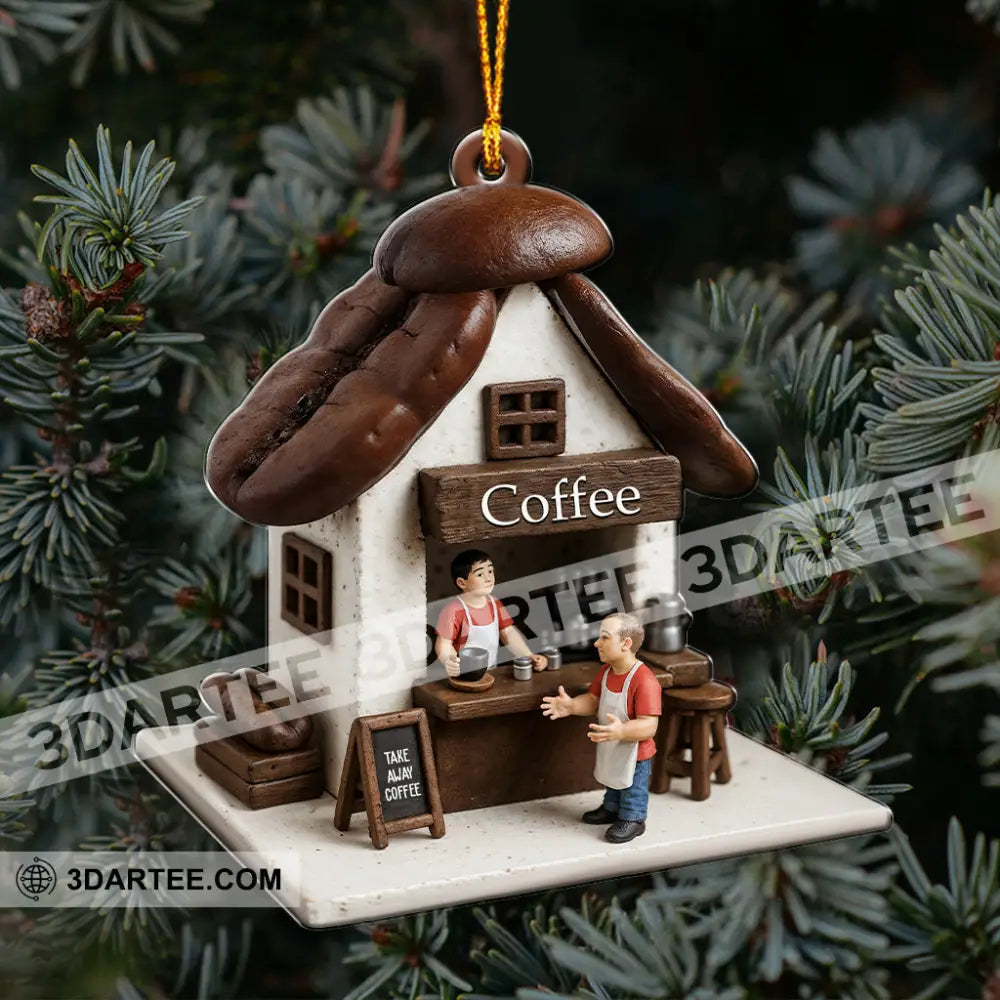 Coffee Lover Coffee Shop Home Decor Christmas Ornament Personalized Ornament Ornament