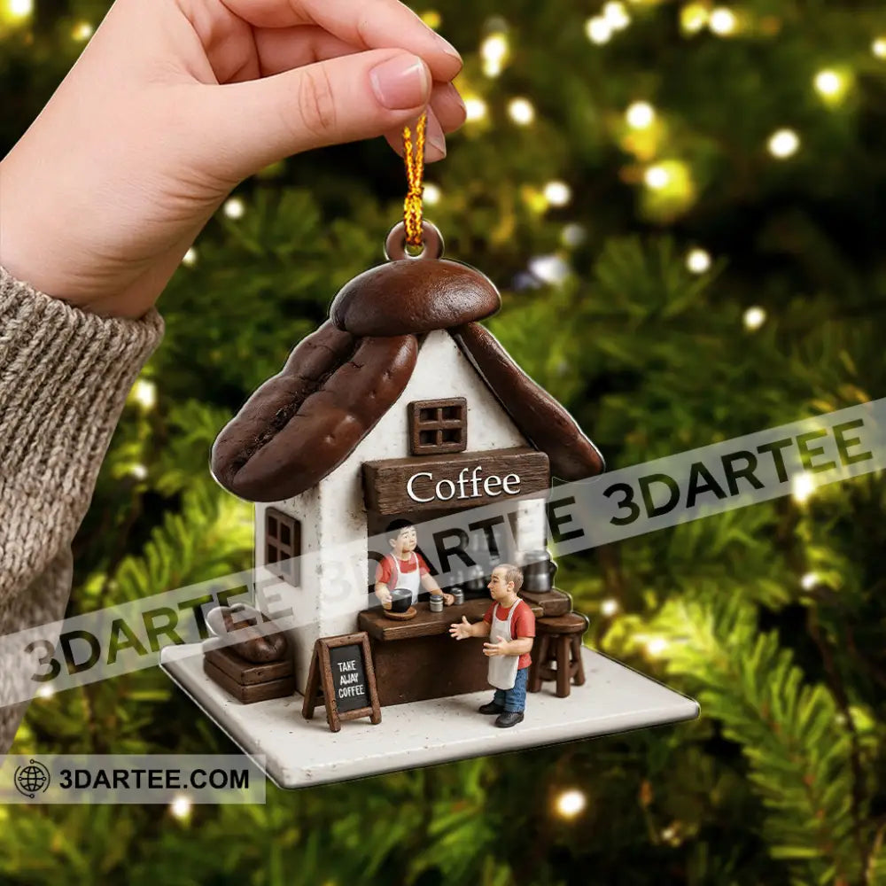 Coffee Lover Coffee Shop Home Decor Christmas Ornament Personalized Ornament Ornament