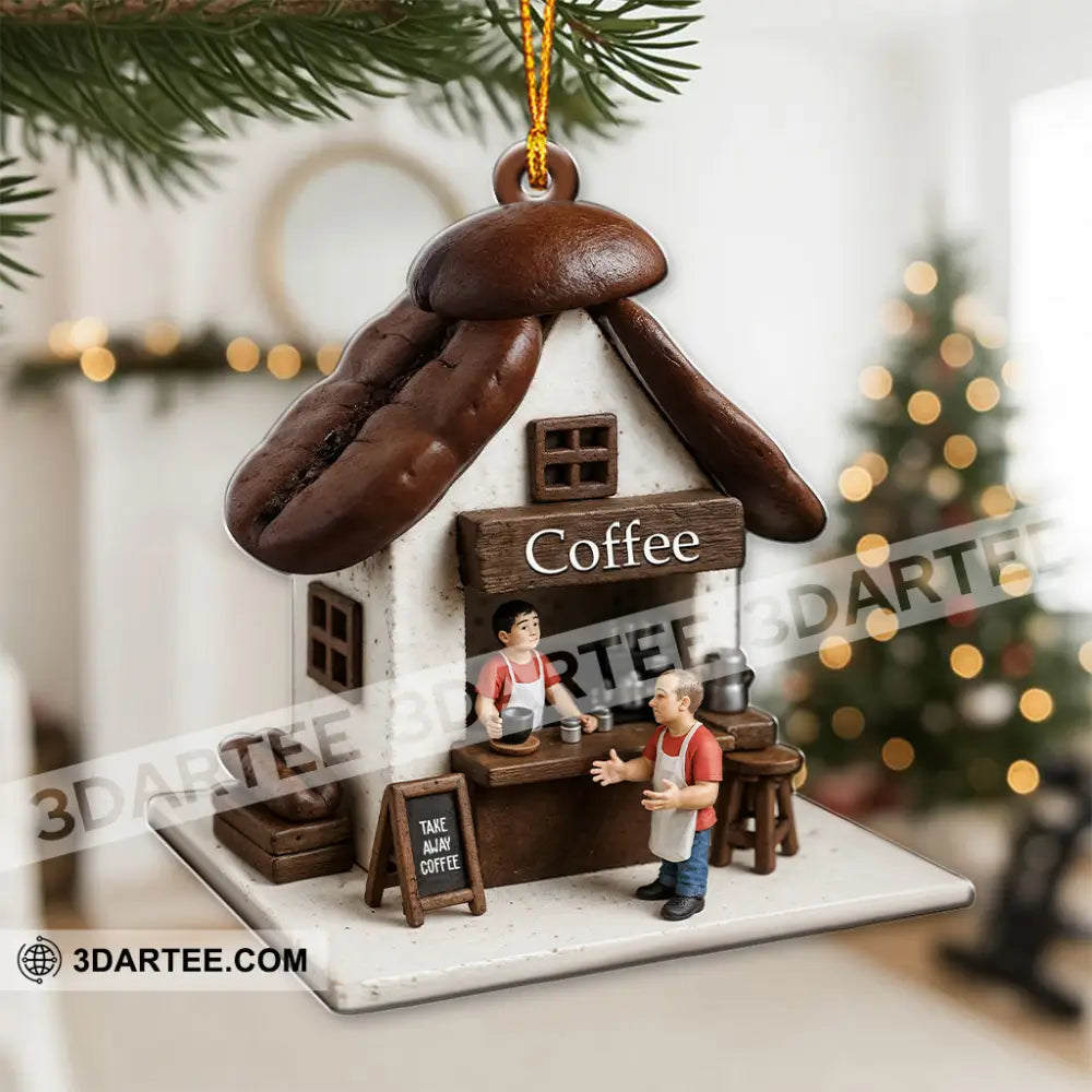Coffee Lover Coffee Shop Home Decor Christmas Ornament Personalized Ornament Ornament
