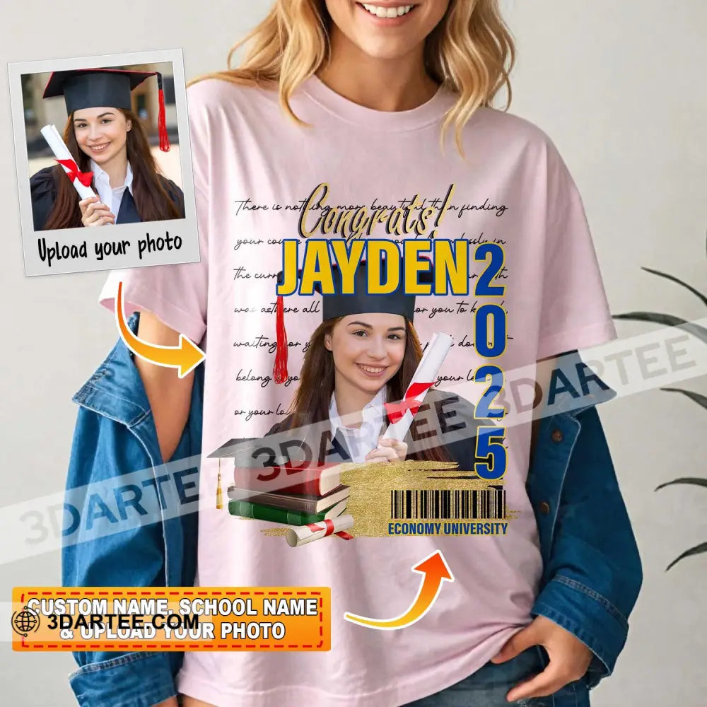 Congrats Graduation - Personalized Hoodie Hoodie / White / S Apparel