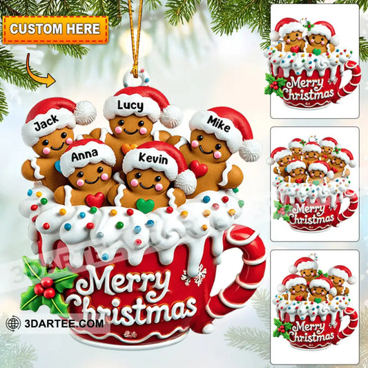 Cookies Family Home Decor Christmas Ornament Personalized Ornament 3.54’’ / 1 Ornament Ornament