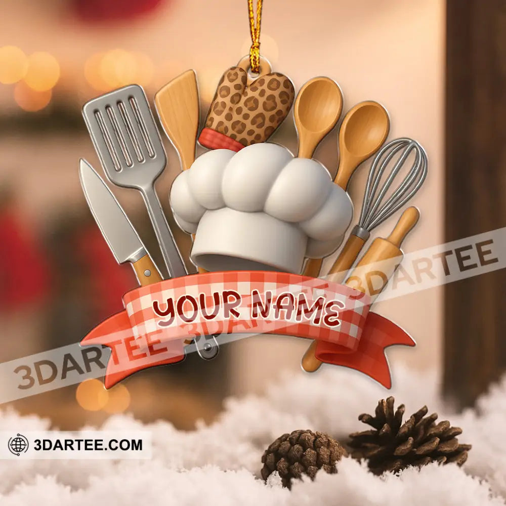 Cooking Lover Cooking Utensils Home Decor Christmas Ornament Personalized Ornament Ornament