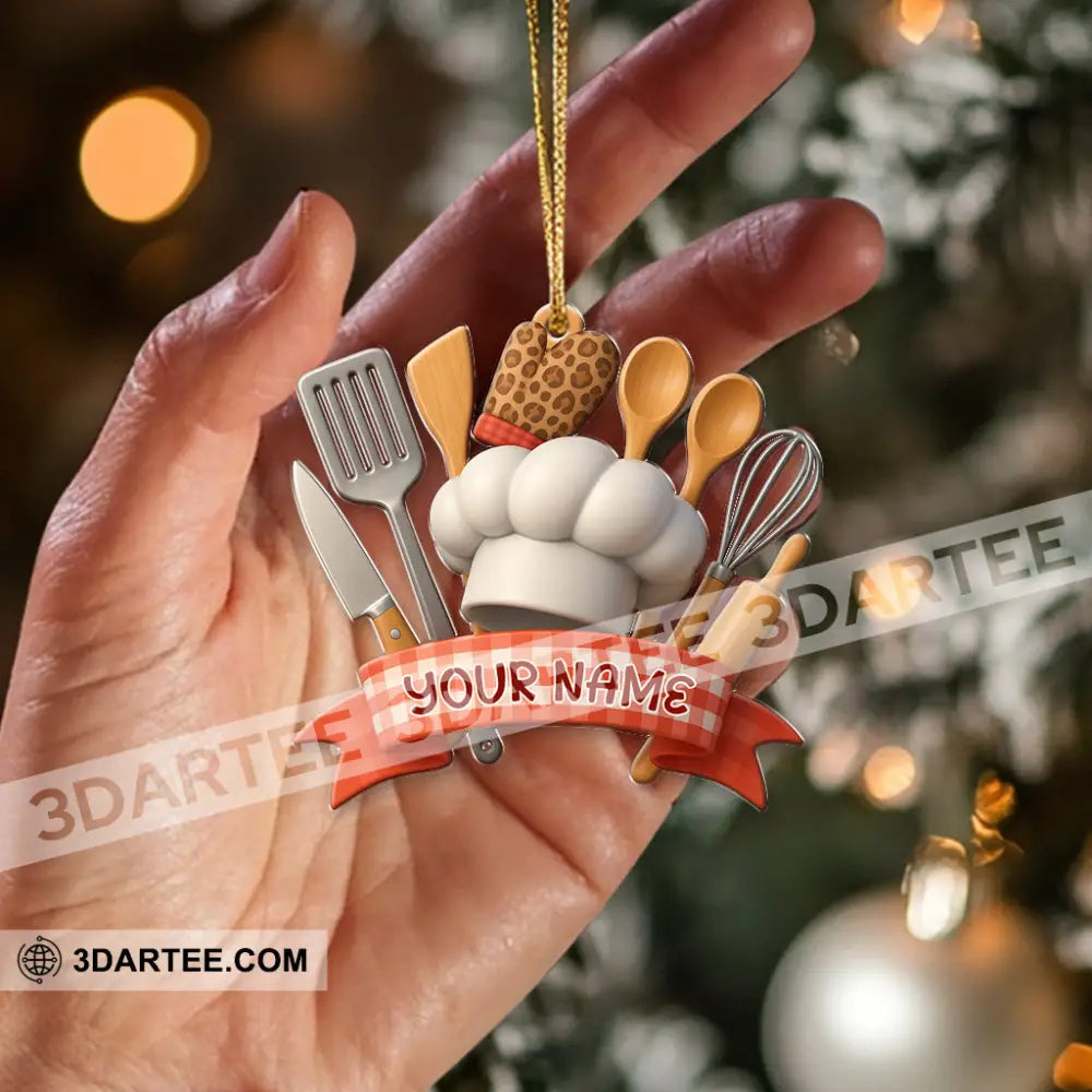 Cooking Lover Cooking Utensils Home Decor Christmas Ornament Personalized Ornament Ornament