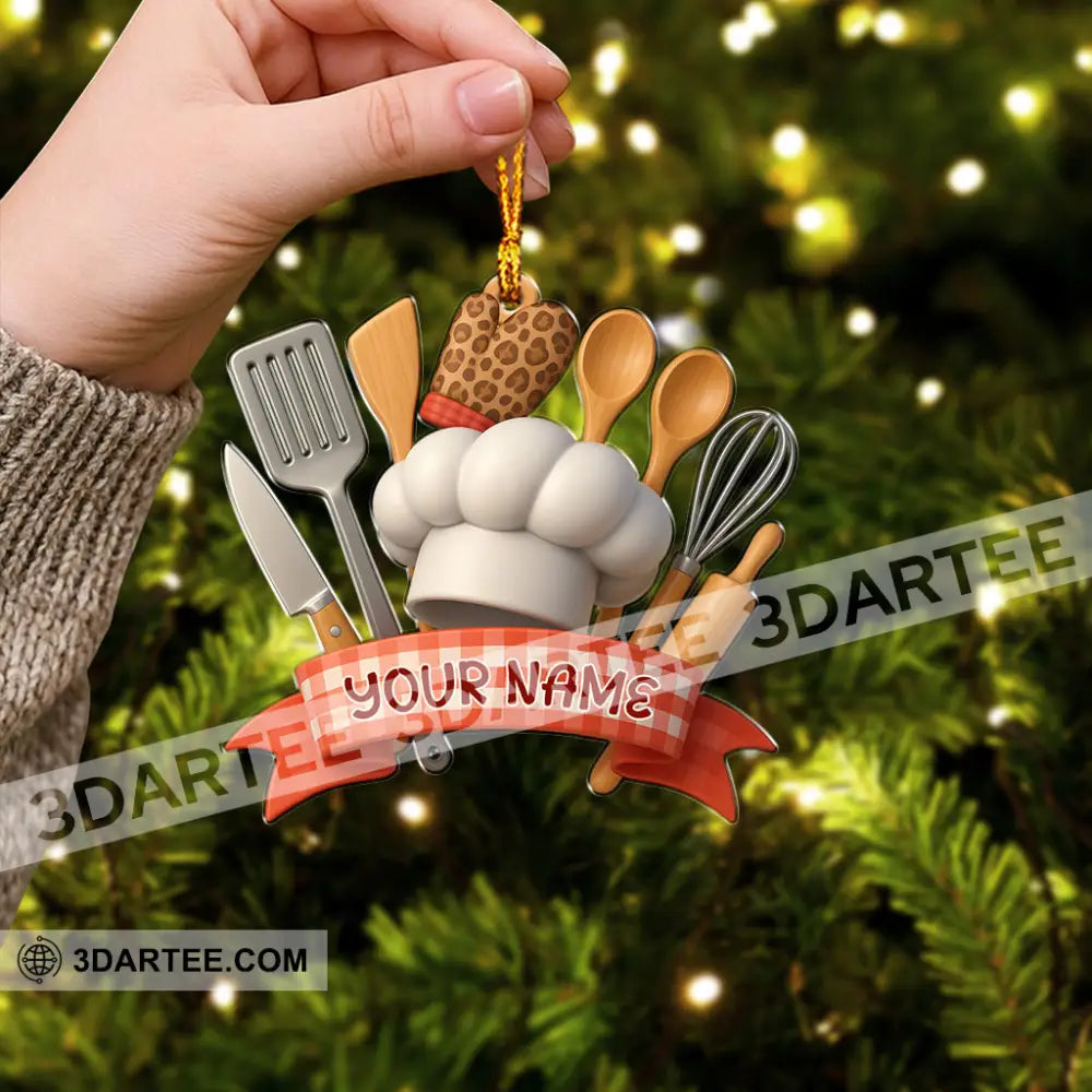 Cooking Lover Cooking Utensils Home Decor Christmas Ornament Personalized Ornament Ornament