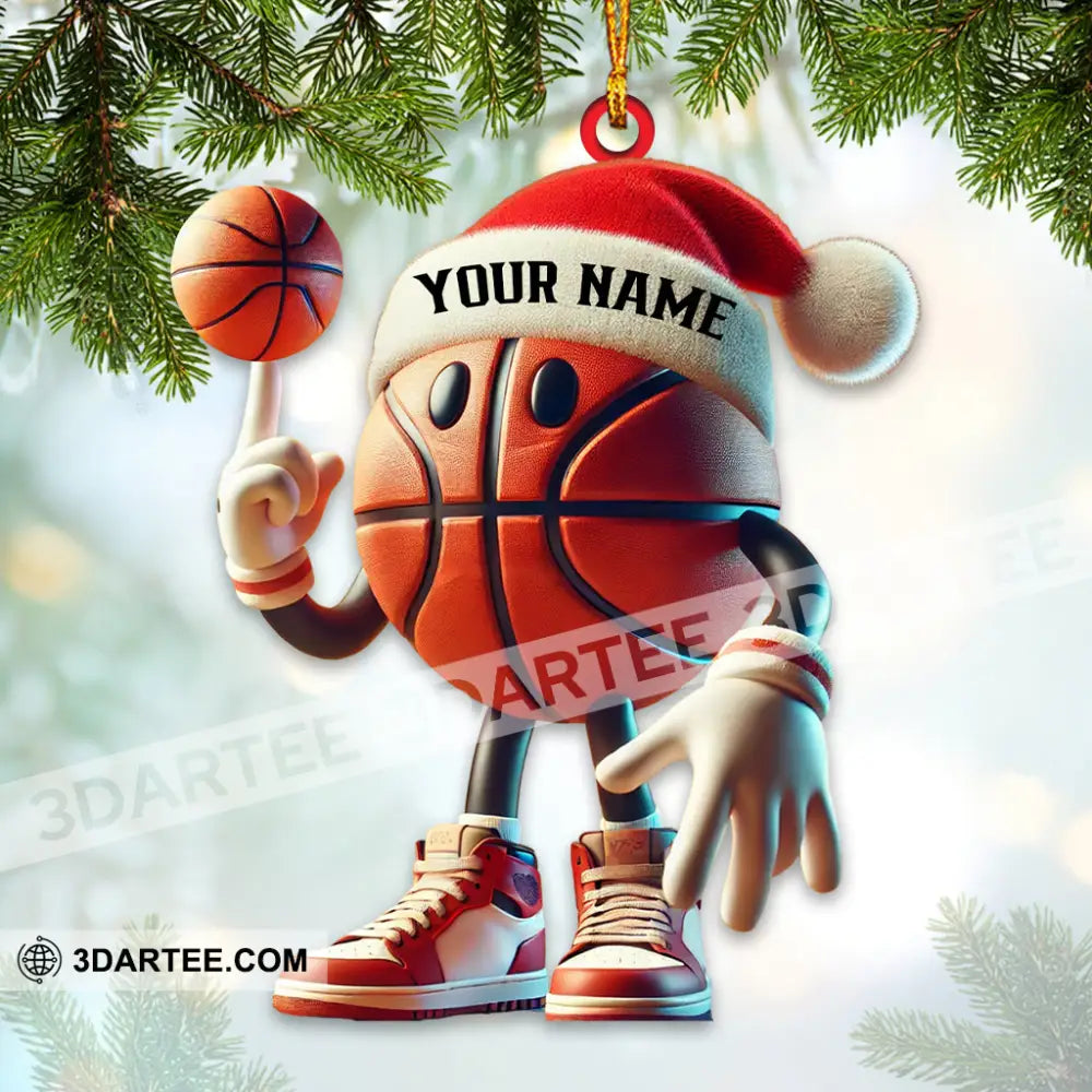 Cool Basketball Christmas Ornament Personalized Ornament Ornament