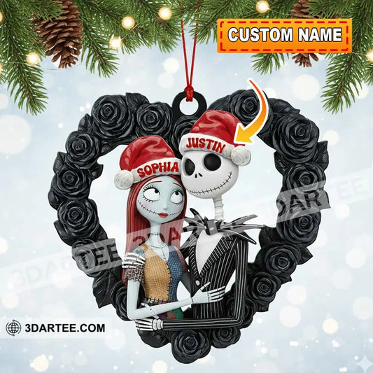 Couple Home Decor Christmas Ornament Personalized Ornament 3.54’’ / 1 Ornament Ornament