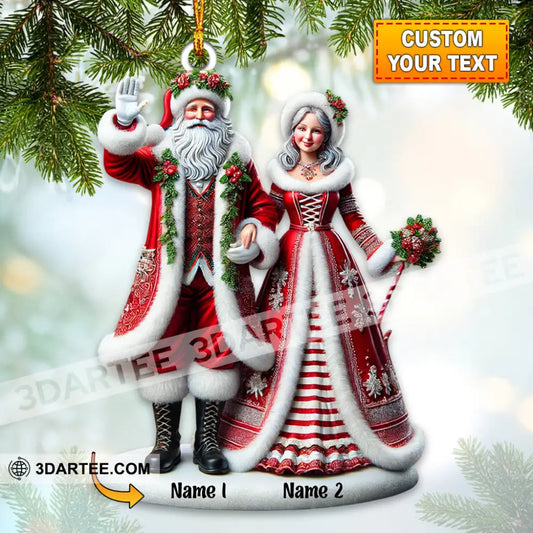 Couple Home Decor Christmas Ornament Personalized Ornament 3.54’’ / 1 Ornament Ornament