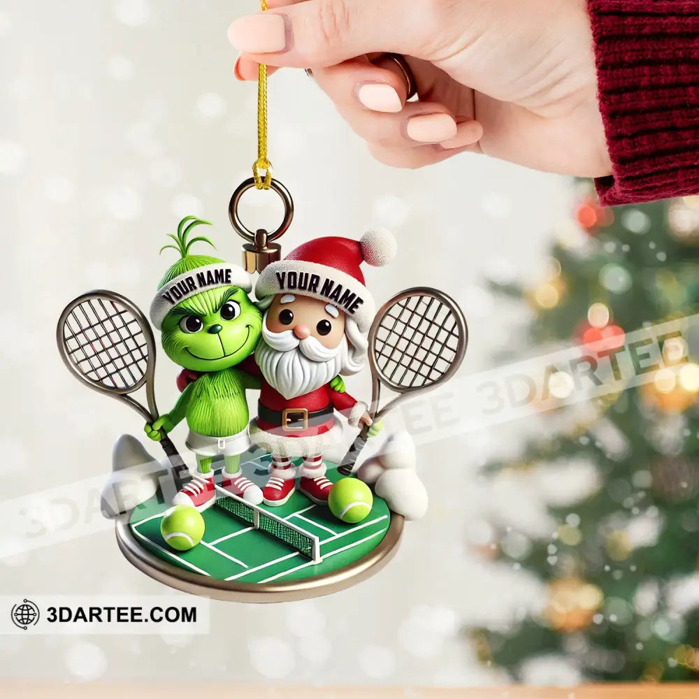 Couple Tennis Home Decor Christmas Ornament Personalized Ornament Ornament