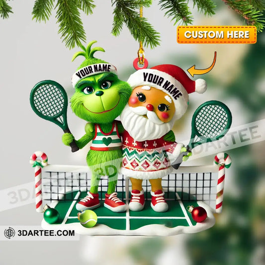 Couple Tennis Home Decor Christmas Ornament Personalized Ornament Ornament