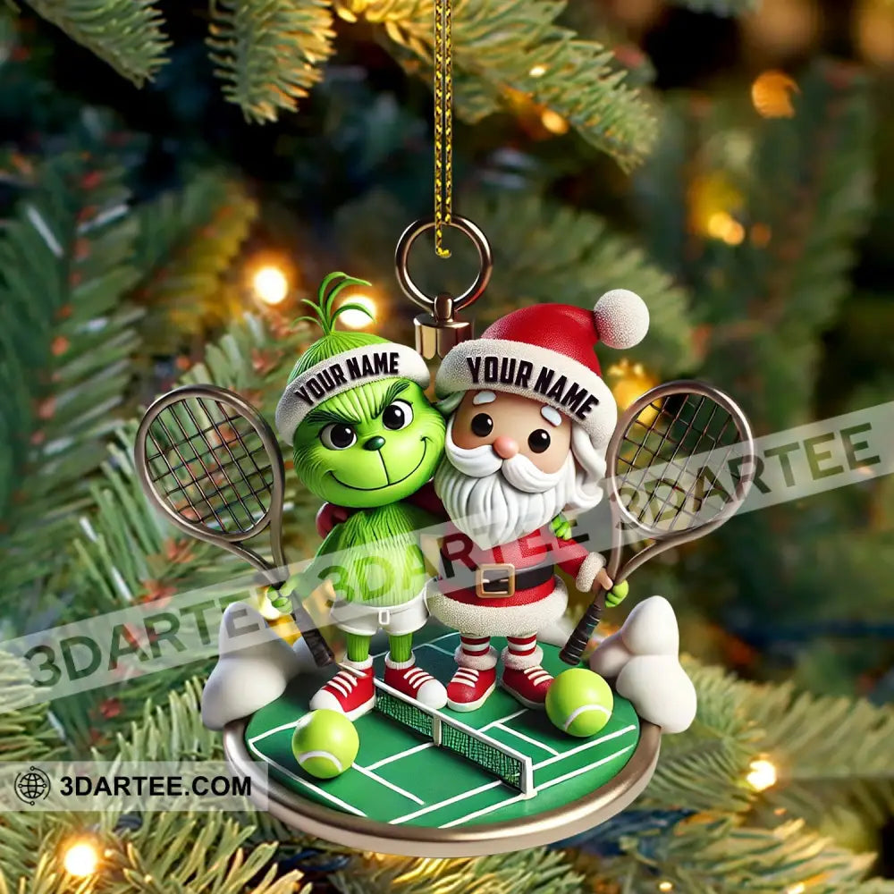 Couple Tennis Home Decor Christmas Ornament Personalized Ornament Ornament