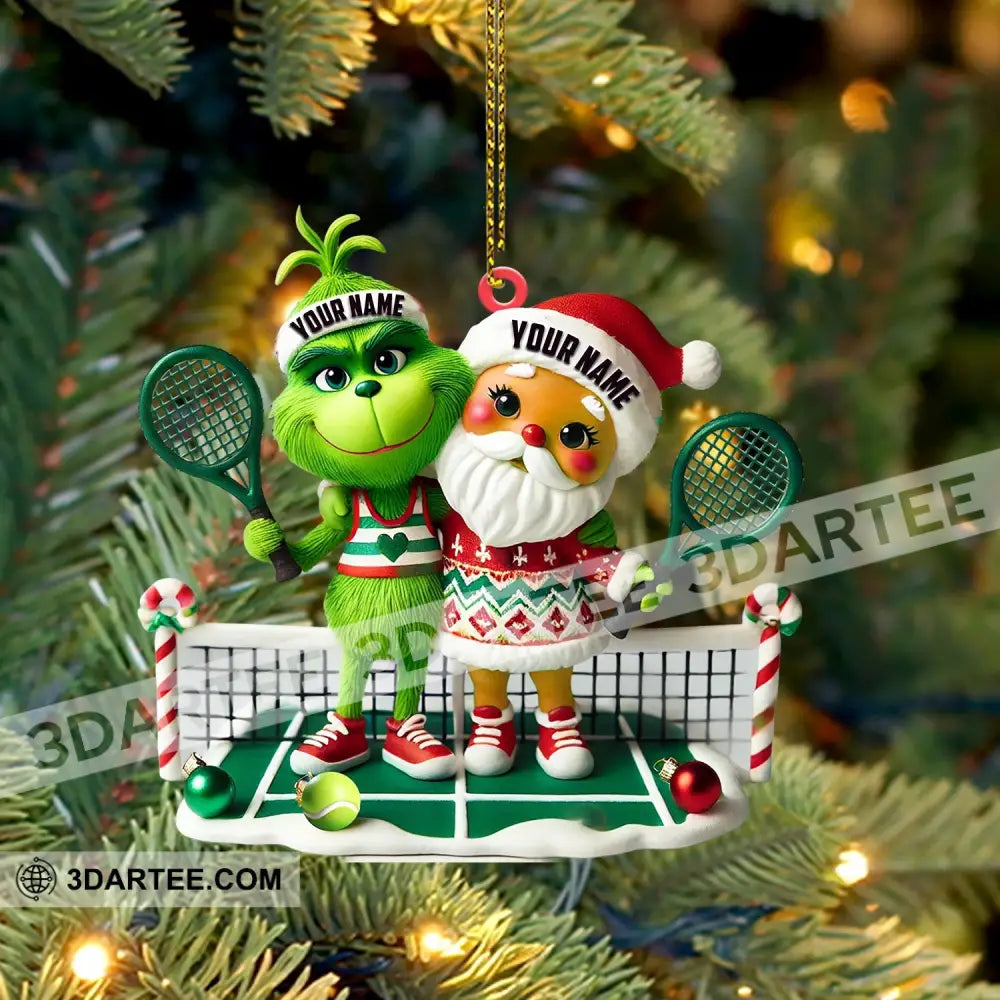 Couple Tennis Home Decor Christmas Ornament Personalized Ornament Ornament