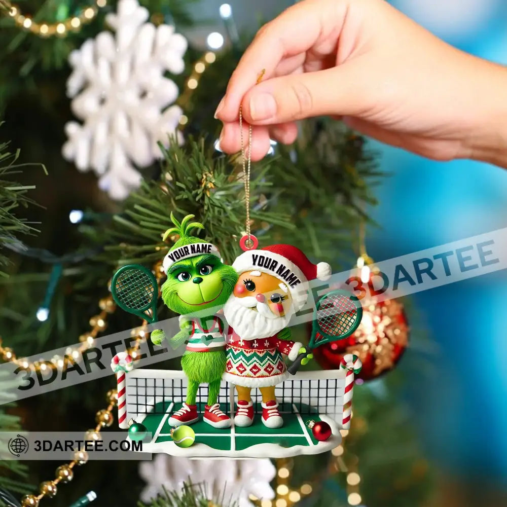 Couple Tennis Home Decor Christmas Ornament Personalized Ornament Ornament