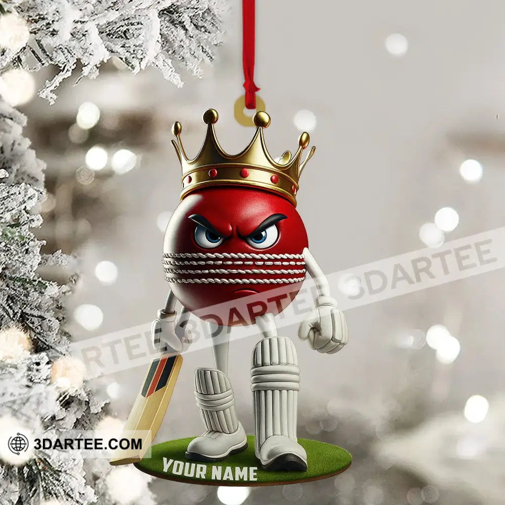 Cricket Ball Home Decor Christmas Ornament Personalized Ornament Ornament