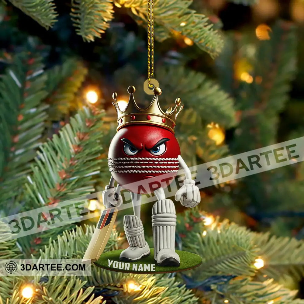 Cricket Ball Home Decor Christmas Ornament Personalized Ornament Ornament