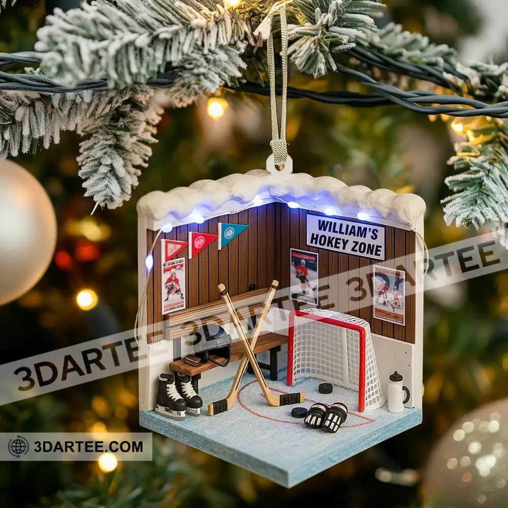 Cricket Player Corner Home Decor Christmas Ornament Personalized Ornament Ornament