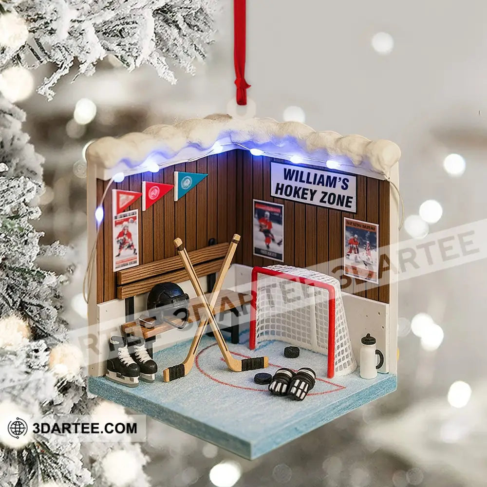Cricket Player Corner Home Decor Christmas Ornament Personalized Ornament Ornament