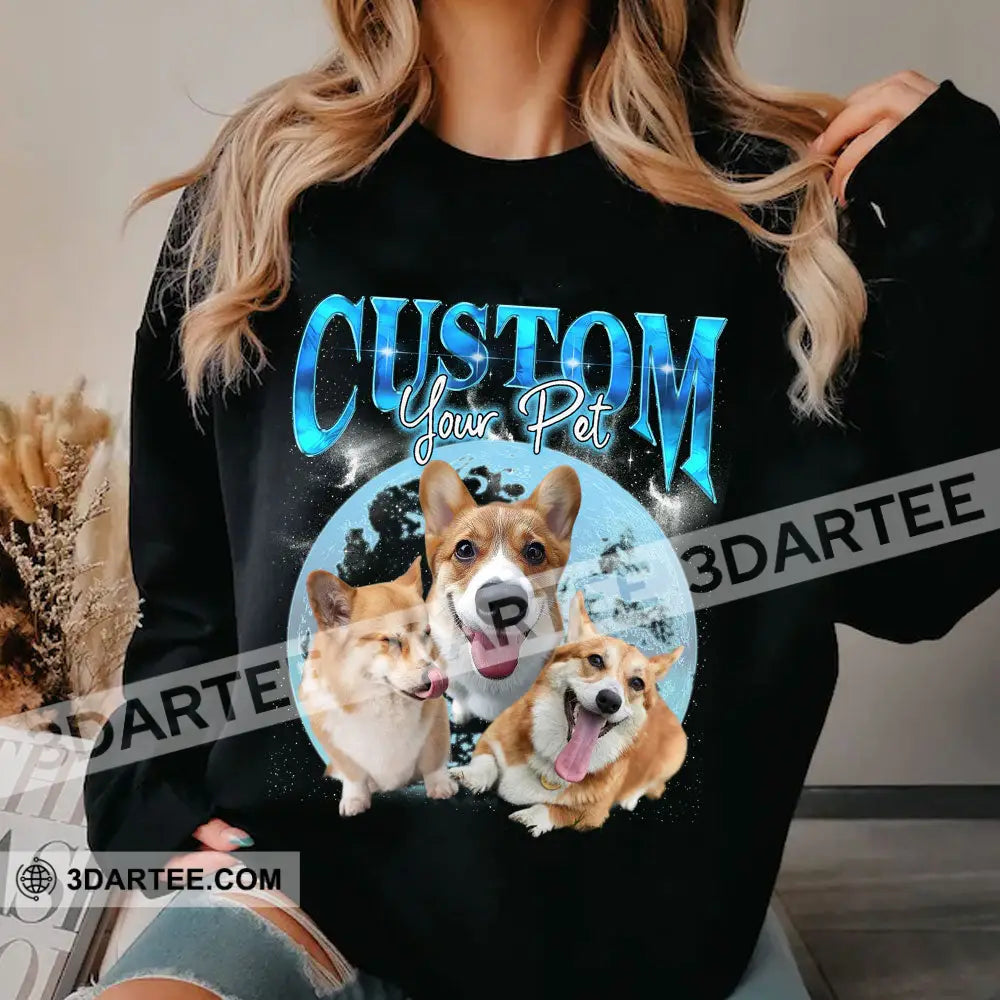 Custom Background And Name Pet Lover Shirt - Personalized Hoodie Apparel