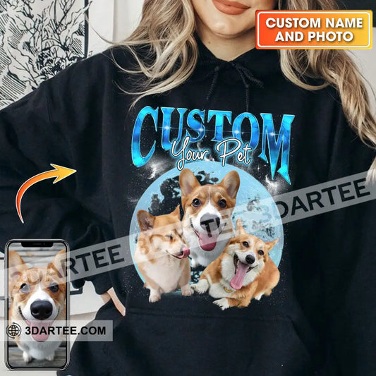 Custom Background And Name Pet Lover Shirt - Personalized Hoodie Apparel