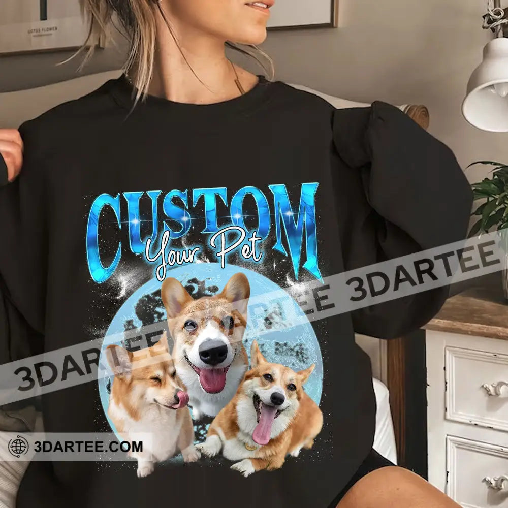 Custom Background And Name Pet Lover Shirt - Personalized Hoodie Apparel