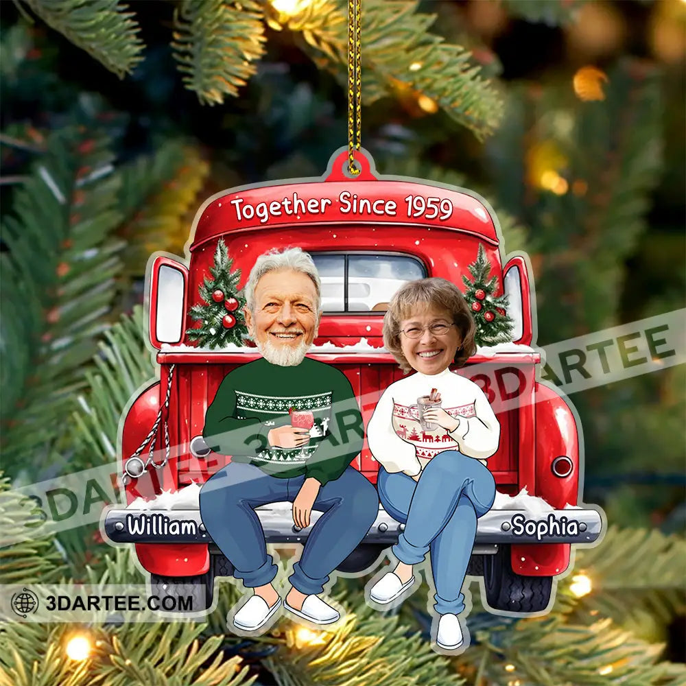 Custom Couple Christmas Ornament Personalized Ornament Ornament