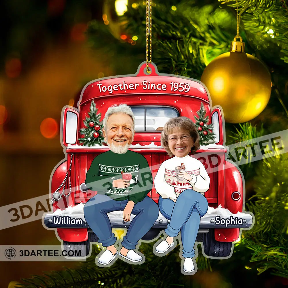 Custom Couple Christmas Ornament Personalized Ornament Ornament