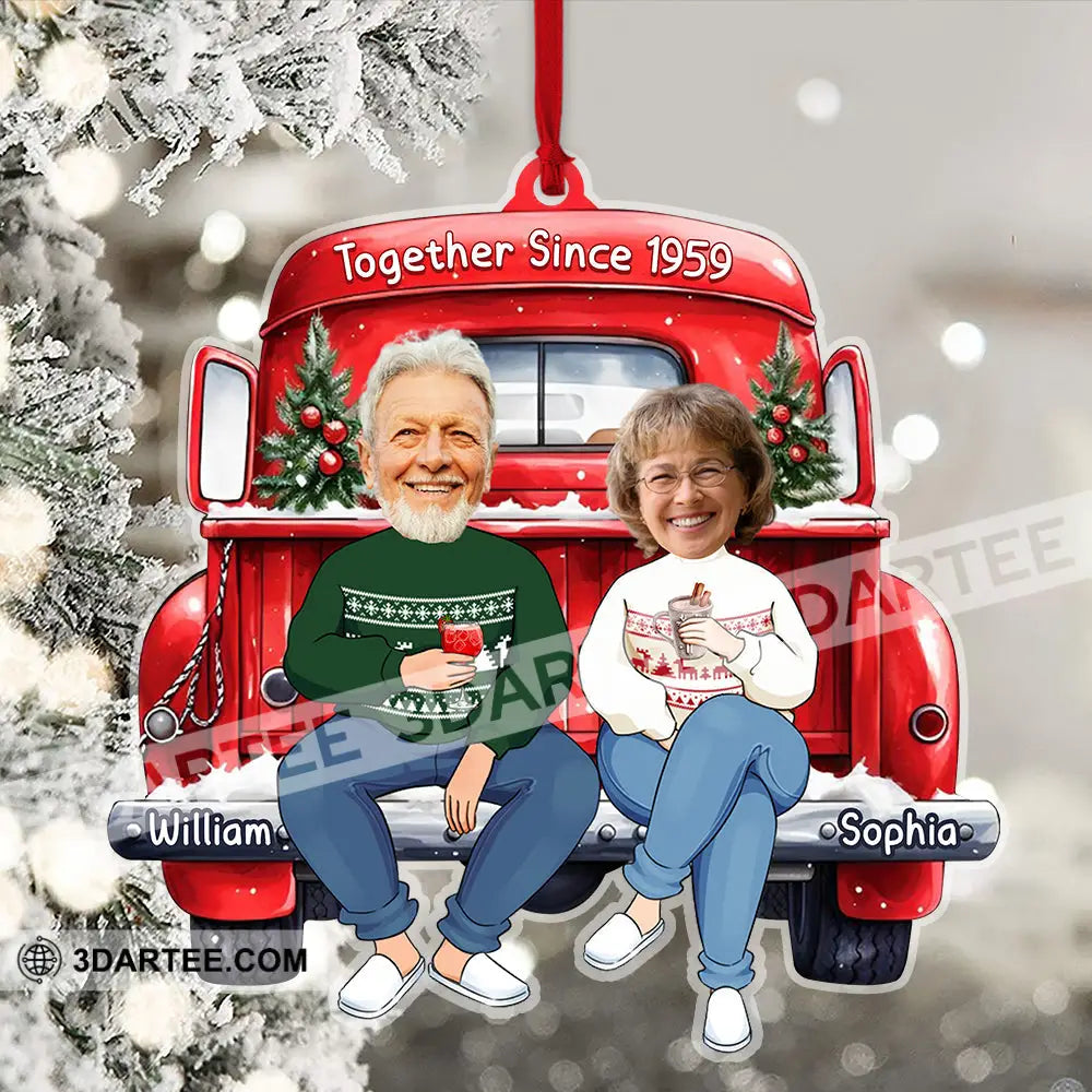Custom Couple Christmas Ornament Personalized Ornament Ornament