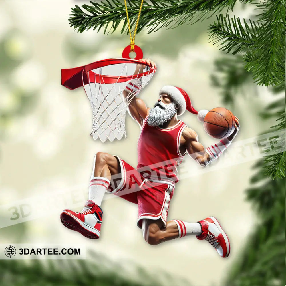 Custom Name And Number Basketball Ornament Christmas Gift For Lover 3.54’’ / 1