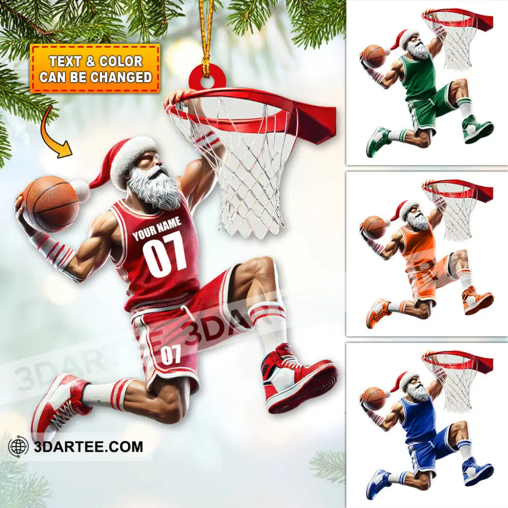 Custom Name And Number Basketball Ornament Christmas Gift For Lover