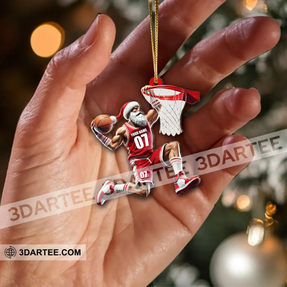 Custom Name And Number Basketball Ornament Christmas Gift For Lover