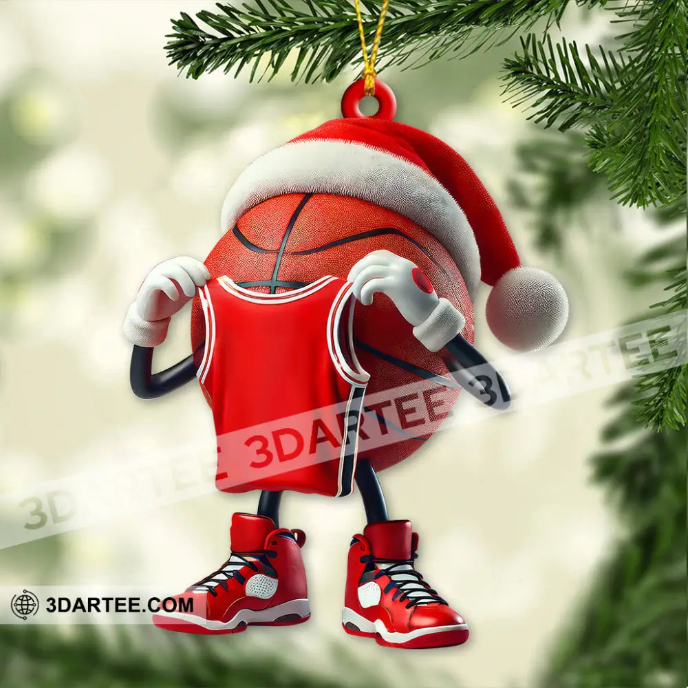 Custom Name And Number Basketball Ornament Lover Christmas Gift 3.54’’ / 1